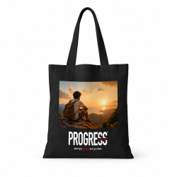 Shopper nera in cotone