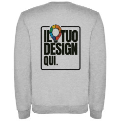 Felpa Unisex Grigia personalizzabile