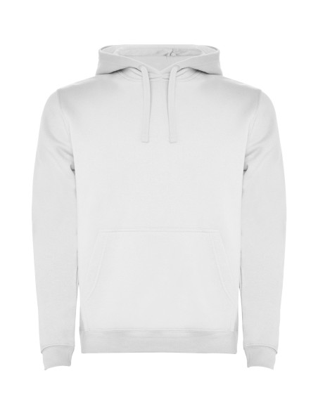 Felpa con cappuccio unisex bianca