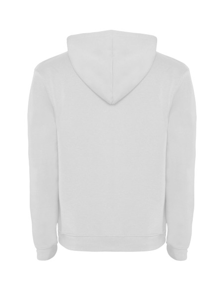 Felpa con cappuccio unisex bianca