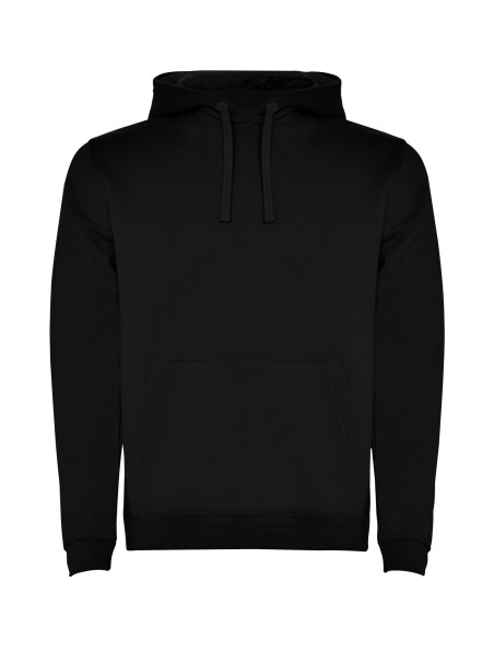 Felpa con cappuccio unisex nera