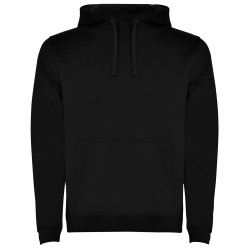 Felpa con cappuccio unisex nera