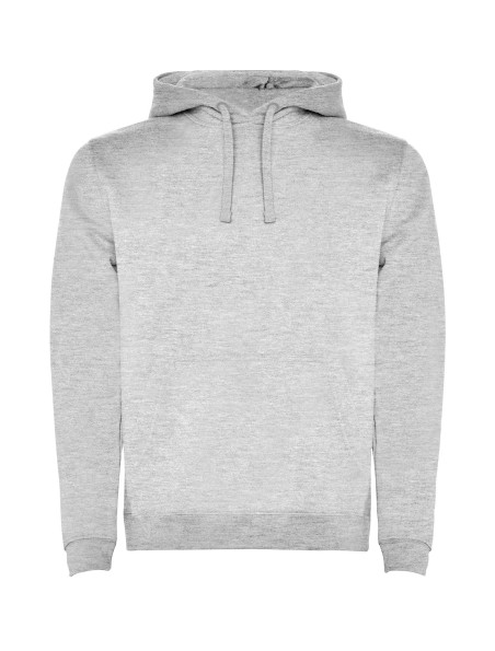 Felpa con cappuccio unisex grigia personalizzabile