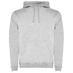 Felpa con cappuccio unisex grigia personalizzabile
