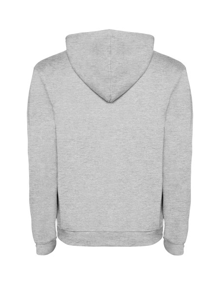 Felpa con cappuccio unisex grigia personalizzabile