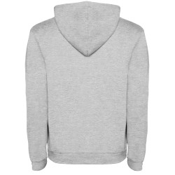 Felpa con cappuccio unisex grigia personalizzabile