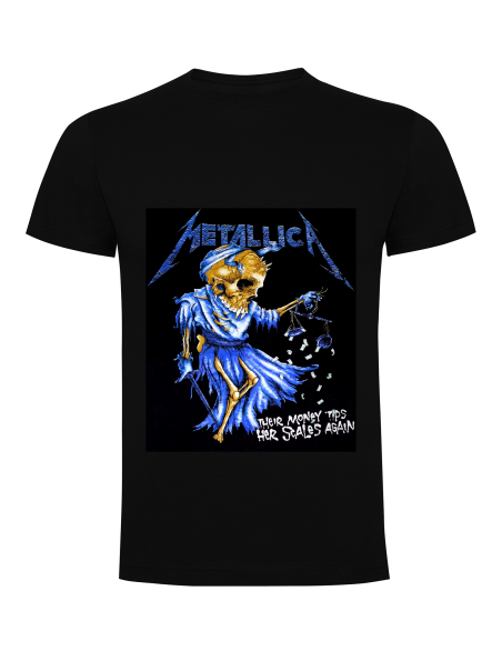 T-Shirt Unisex  Metallica Blu