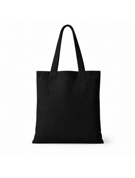 Shopper nera in cotone