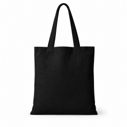 Shopper nera in cotone